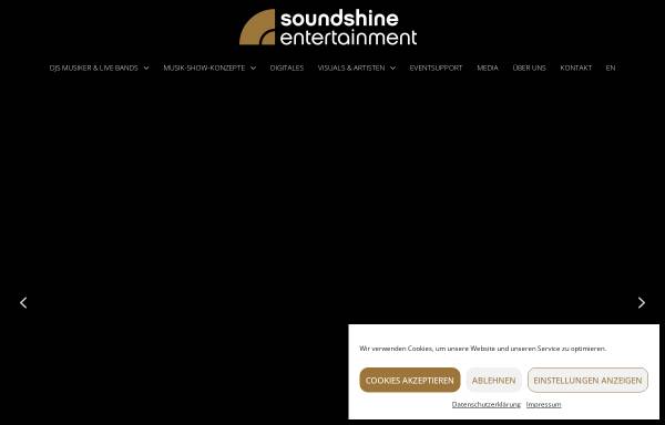 Vorschau von www.soundshine-entertainment.de, soundshine entertainment