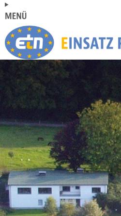 Vorschau der mobilen Webseite www.etn-ev.de, Europaeischer Tierschutz und Naturschutz e.V. – Schutz und Pflege fuer Tiere