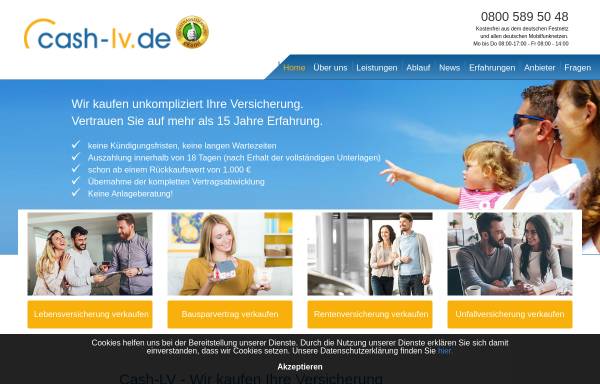 Vorschau von www.cash-lv.de, Cash-Lv - PACTA Invest GmbH