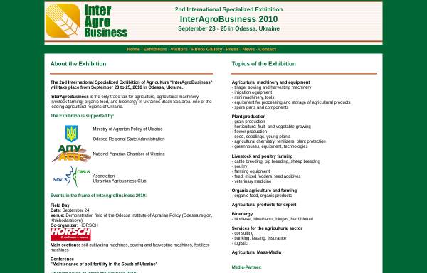 Vorschau von www.inter-expo.org, Inter Agro Business 2010