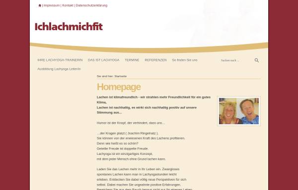 Vorschau von IchLachMichFit.de, Lachyoga stärkt die Motivation