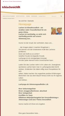 Vorschau der mobilen Webseite IchLachMichFit.de, Lachyoga stärkt die Motivation