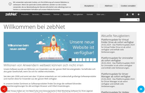 Vorschau von www.zebnet.de, zebNet