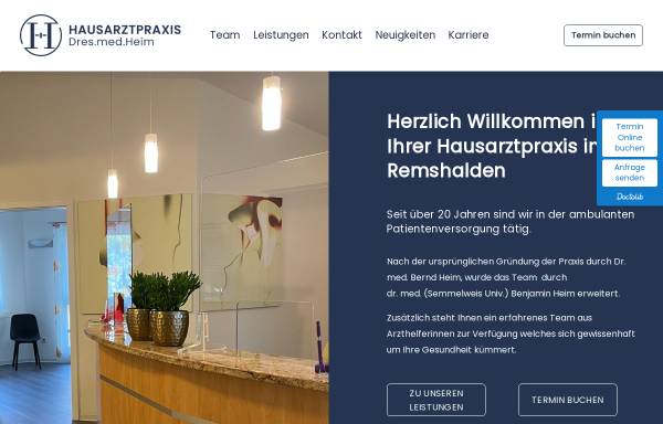 Vorschau von www.hausarztpraxis-dr-heim.de, Hausarztpraxis Dr. med. Heim