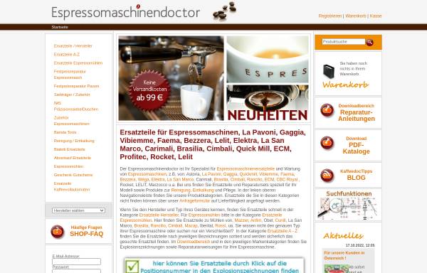 Vorschau von www.espressomaschinendoctor.de, Espressomaschinendoctor