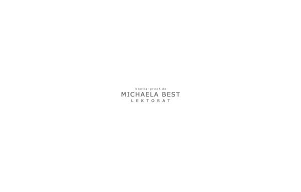 Michaela Best | Lektorat libella-proof