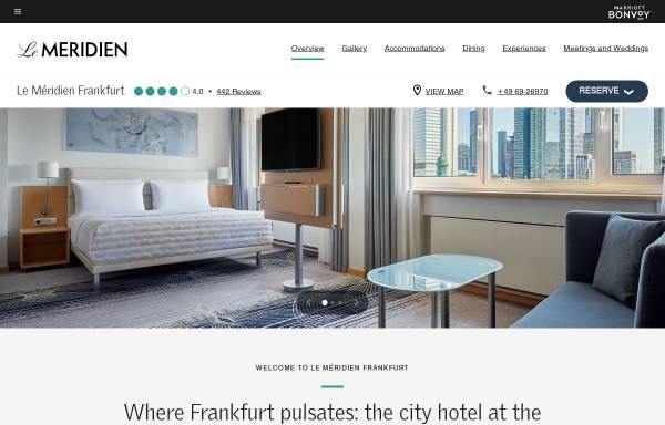 Vorschau von www.marriott.com, Le Méridien Park-Hotel Frankfurt