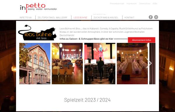 Vorschau von www.leosbuehne.de, Leos Bühne mit Biss ...