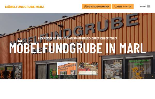 Vorschau von www.moebelfundgrube-merz.de, Möbelfundgrube Merz GmbH