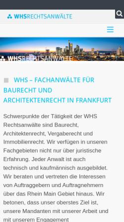 Vorschau der mobilen Webseite www.baubegleitende-rechtsberatung.de, Buschlinger, Claus & Partner