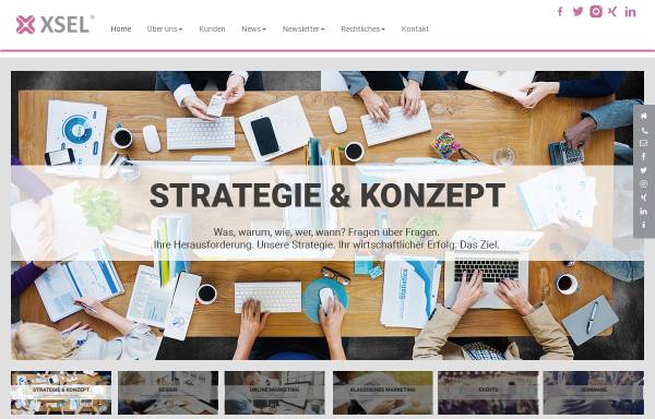 Vorschau von www.xsel.de, xsel GmbH - consulting. marketing. academy.