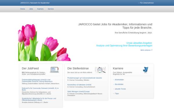 Vorschau von www.jarocco.de, JAROCCO - Netzwerk für Akademiker