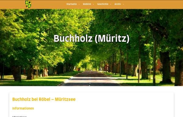 Vorschau von www.buchholz-mueritz.de, Buchholz Müritz
