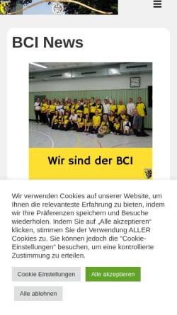 Vorschau der mobilen Webseite www.bc-ismaning.de, Bogenschützenclub Ismaning e.V.