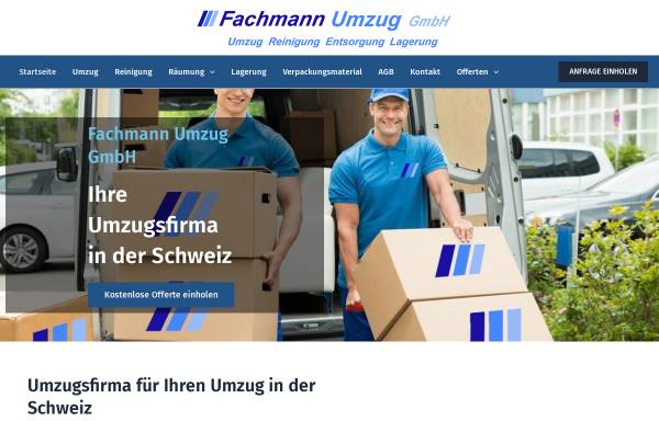 Vorschau von www.fachmannumzug.ch, Fachmann Umzüge GmbH