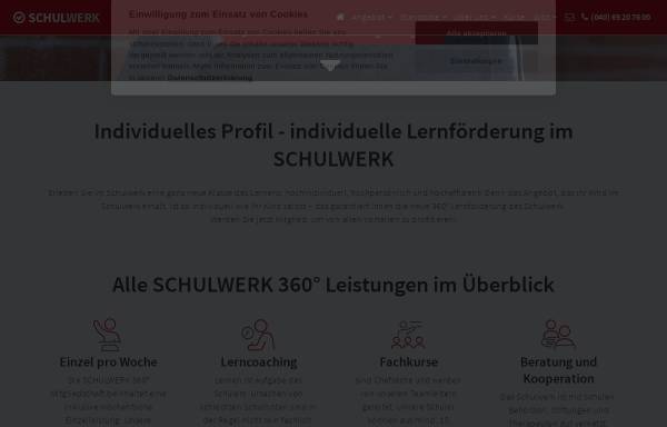 Vorschau von www.schulwerk.de, SCHULWERK - Effektive Nachhilfe und Lerntherapie in Hamburg