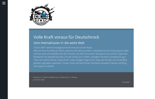 Vorschau von www.docks2850.de, Docks2850 - Deutschsprachige Rockmusik aus Bremerhaven