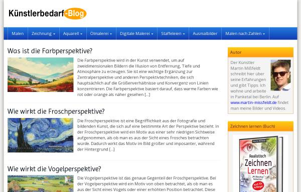 Vorschau von www.kuenstlerbedarf-blog.de, Künstlerbedarf-Blog - Malen und Zeichnen lernen