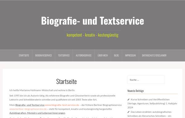 Vorschau von www.berliner-biographieservice.de, Berliner Biographieservice