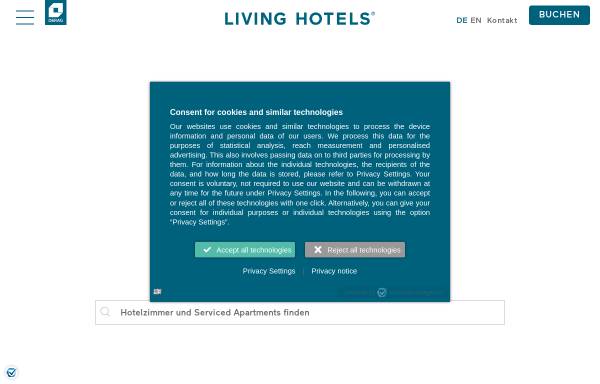 Vorschau von www.living-hotels.com, The Living Hotels