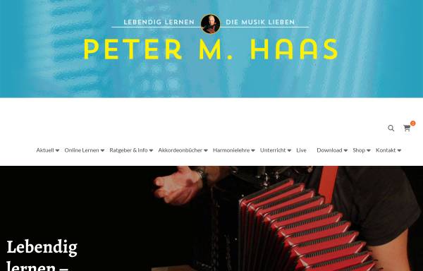 Vorschau von www.petermhaas.de, Peter Haas spielt Akkordeon und gibt Akkordeon-Unterricht in Berlin