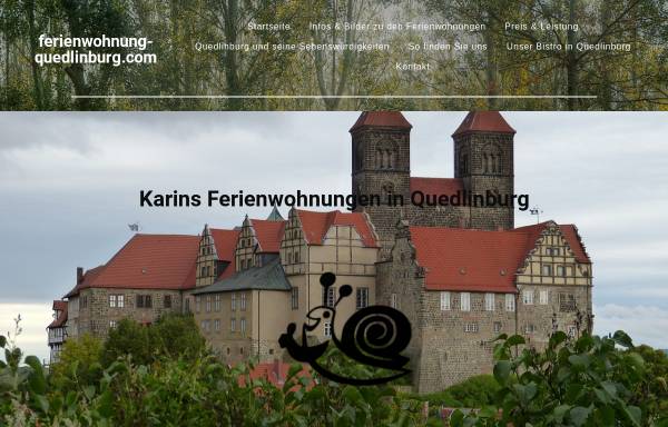 Vorschau von ferienwohnung-quedlinburg.com, Gemütliche Ferienwohnungen in Quedlinburg im romantischen Harz