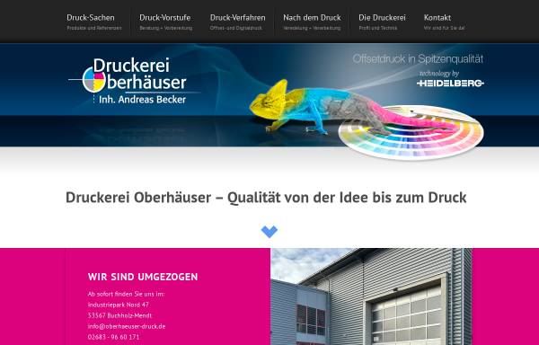 Vorschau von www.druckerei-oberhaeuser.de, Druckerei Oberhäuser