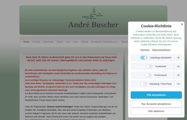 Vorschau von www.buscher-endstufen.de, André Buscher Audiotechnik