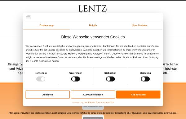 Vorschau von www.detektei-lentz-im-einsatz.de, Detektei Lentz