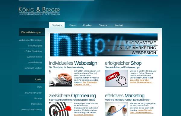 Vorschau von www.koenig-berger.de, König & Berger Internetdienstleistungen