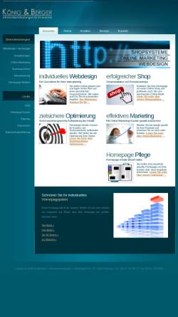Vorschau der mobilen Webseite www.koenig-berger.de, König & Berger Internetdienstleistungen