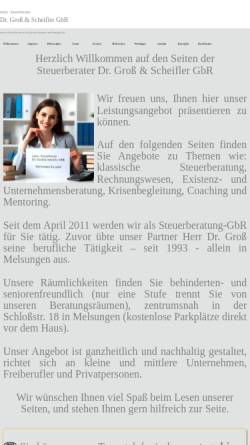Vorschau der mobilen Webseite www.steuerberater-melsungen.de, Steuerberater Dr. Groß & Scheifler