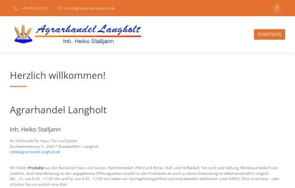 Vorschau von www.agrarhandel-langholt.de, Agrarhandel Langholt - Fachmarkt für Haus, Tier und Garten
