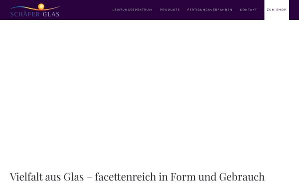 Vorschau von www.schaeferglas.de, Schäfer Glas