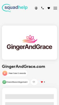 Vorschau der mobilen Webseite www.gingerandgrace.com, GingerAndGrace