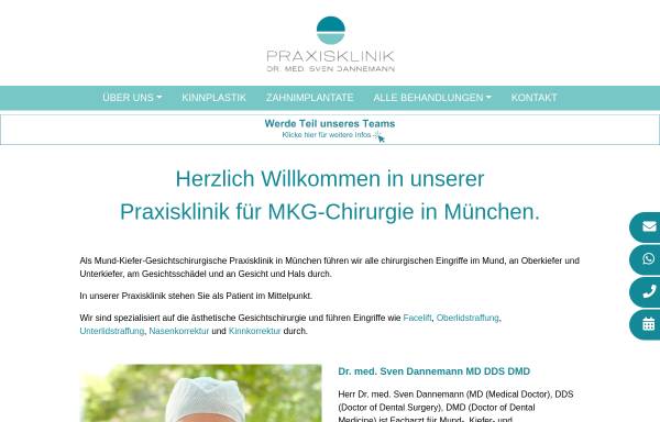 Vorschau von www.drdannemann.de, Dr. med. Sven Dannemann - Mund-, Kiefer- und Gesichtschirurgie