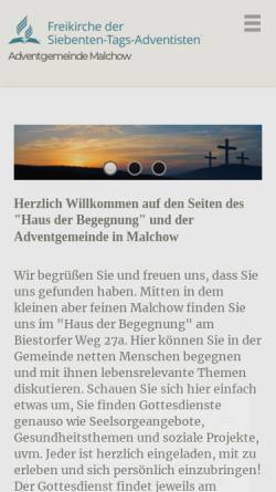 Vorschau der mobilen Webseite www.aufleben-malchow.de, Aufleben in Malchow