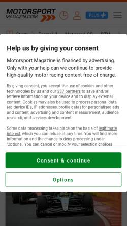 Vorschau der mobilen Webseite www.motorsport-magazin.com, Motorsport Magazin
