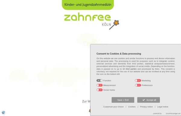 Vorschau von www.zahnfee-koeln.de, Dr. Özgür Gündüz, Kinderzahnarztpraxis Zahnfee in Köln