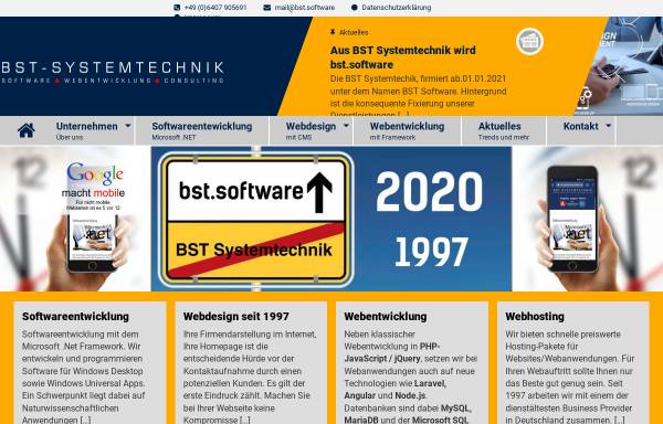 Vorschau von www.bst-systemtechnik.de, BST Systemtechnik