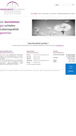 Vorschau der mobilen Webseite pneumologin.dr-gloger.de, Pneumologische Facharztpraxis Dr. Gabriele Gloger