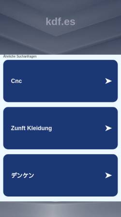 Vorschau der mobilen Webseite www.kdf.es, KDF Kreis deutschsprachiger Führungskräfte