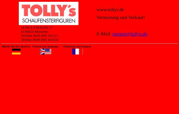 Vorschau von www.tollys.de, Tolly's Schaufensterfiguren Handels GmbH