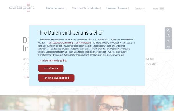 Vorschau von www.dataport.de, Dataport AöR