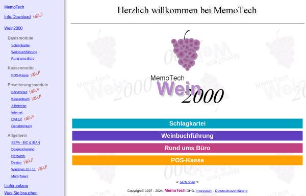 Vorschau von www.memotech.de, MemoTech OHG
