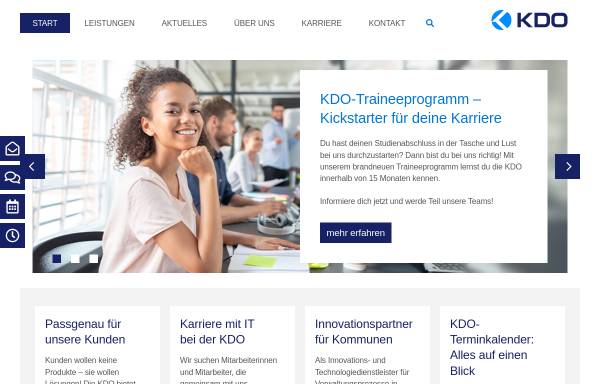 Vorschau von www.kdo.de, KDO Service GmbH und Zweckverband Kommunale Datenverarbeitung Oldenburg (KDO)