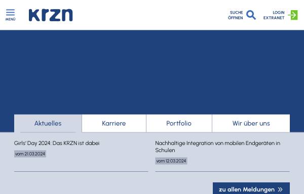 Vorschau von www.krzn.de, KRZN - Zweckverband Kommunales Rechenzentrum Niederrhein