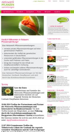 Vorschau der mobilen Webseite www.netzwerkpflanzensammlungen.de, Netzwerk Pflanzensammlungen