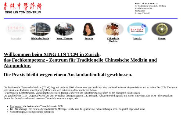 Vorschau von www.xinglin.ch, Xing Lin Zentrum Zürich