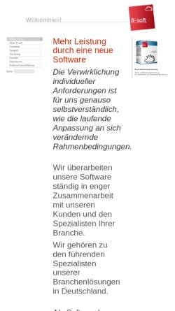 Vorschau der mobilen Webseite www.b-soft.de, B-soft GmbH & Co. KG